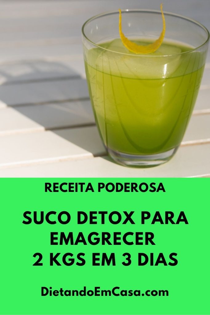 Suco Detox Para Emagrecer 2 Kgs Em 3 Dias
