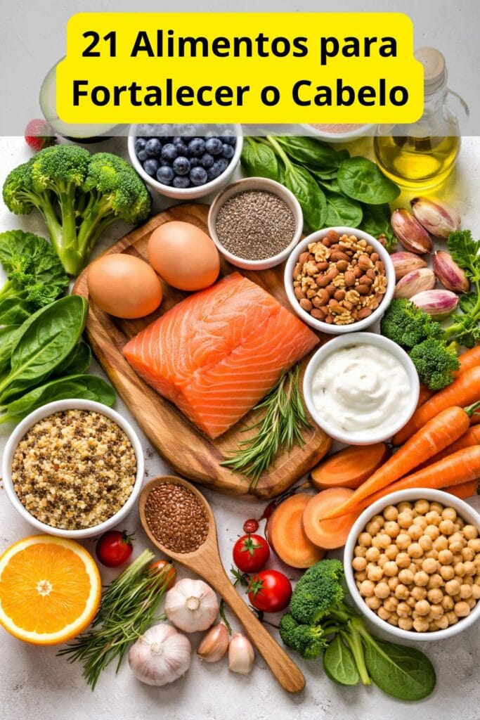 Alimentos para fortalecer o cabelo: 21 op&ccedil;&otilde;es poderosas