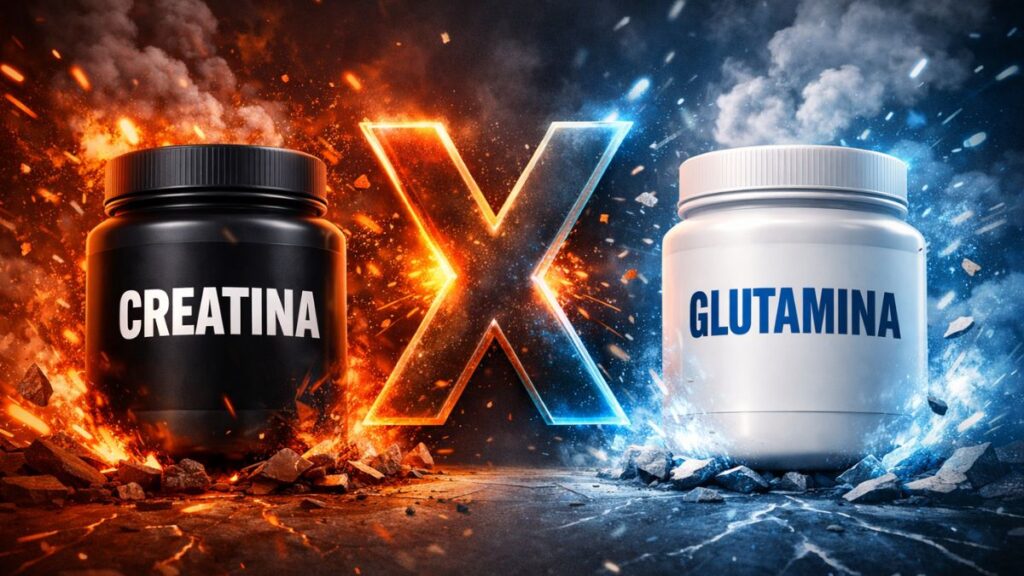 Glutamina ou Creatina: Qual &eacute; melhor para seus objetivos?