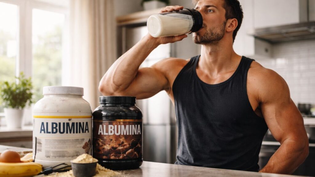 Como tomar Albumina para ganhar massa muscular?
